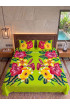 Hand Painted Rayon Bedsheet Set King Size
